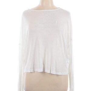 All Saints White Long Sleeve Tee
